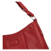 Stylová dámská kožena kabelka přes rameno Katana Scarlett, červená