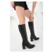 Soho Black Ankle Boots For Women 18348