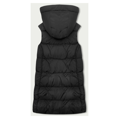 Černá dámská vesta s kapucí (B8176-1) S'WEST