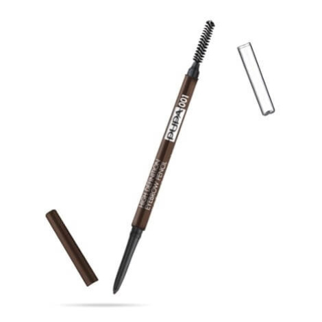 PUPA Milano Automatická tužka na obočí s hřebínkem (High Definition Eyebrow Pencil) 0,9 g 002 Br