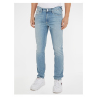 Světle modré pánské straight fit džíny Tommy Jeans - Pánské