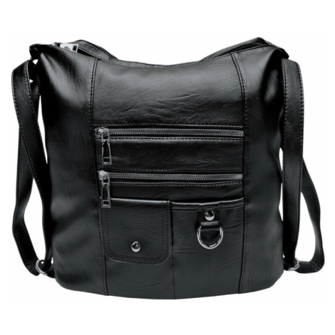 Černý kabelko-batoh 2v1 s kapsami Tapple