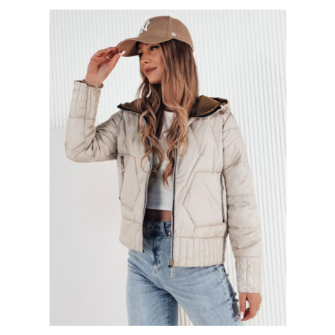 Oboustranná dámská bunda šedé barvy DStreet