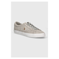 Semišové sneakers boty Polo Ralph Lauren Sayer šedá barva, 816893732004