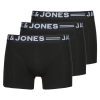 Jack & Jones SENSE TRUNKS 3-PACK Černá