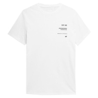 4F MEN´S T-SHIRT Pánské triko, bílá, velikost