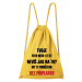 Bavlněný batoh s vlastním motivem Barva: Žlutá