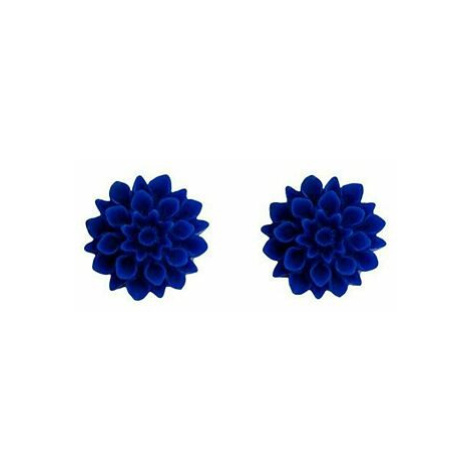 HORSEFEATHERS Flowerski náušnice - ultramarine blue BLUE