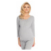 Světle šedý těhotenský pyžamový set 0181