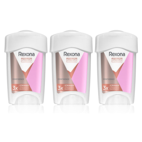 Rexona Maximum Protection Confidence krémový antiperspirant pro redukci pocení (výhodné balení)
