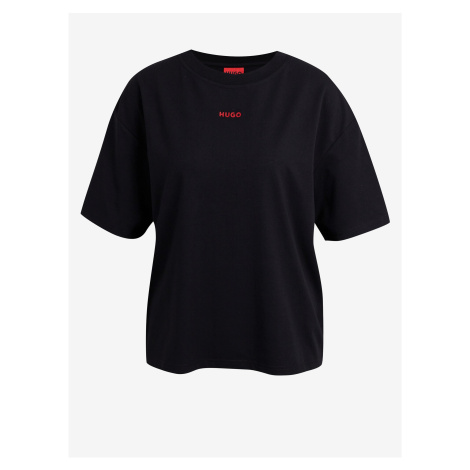Černé dámské oversize tričko Hugo Boss