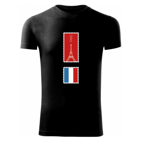 Paříž známka barevná - Viper FIT pánské triko