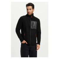 River Club Men's Black Fleece Anti-pilling Anti-Pilling Jacket