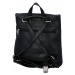Dámský kožený batůžek kabelka černý - ItalY Francesco Small černá