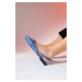 LuviShoes KELP Women's Denim Blue Stone Flat Sandals
