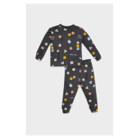 DEFACTO Baby Boy Pajama Set Patterned Long Sleeve Top Elastic Waist Long Bottom