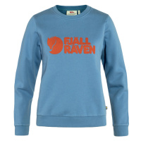 Fjällräven Logo Sweater W Dawn Blue - Terracotta Brown
