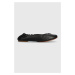 Kožené baleríny Tommy Hilfiger TH ELEVATED ELASTIC černá barva, FW0FW07222