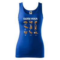 DOBRÝ TRIKO Dámské tílko s potiskem Sloth yoga