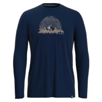 Smartwool NEVER SUMMER MOUNTAINS GRAPHIC Pánské triko, tmavě modrá, velikost