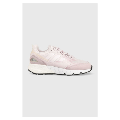Sneakers boty adidas Originals Zx 1k Boost růžová barva