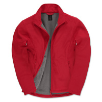 B&C Jacket Softshell Pánská softshellová bunda JUI62 Red