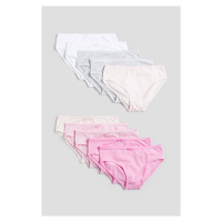 H & M - Bavlněné kalhotky 10 kusů - růžová
