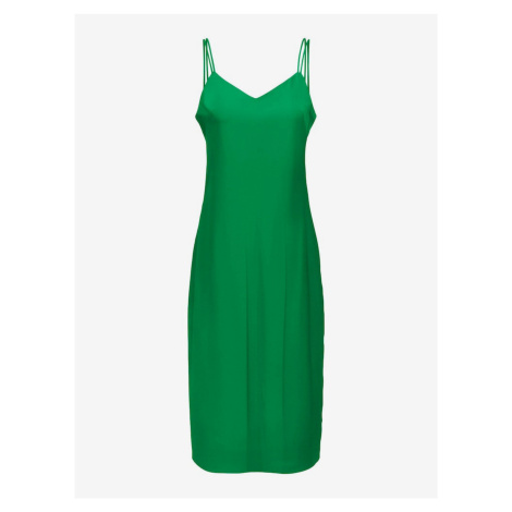 Zelené dámské saténové šaty ONLY Sia