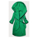 Tenký zelený dámský přehoz přes oblečení s kapucí (B8118-82)