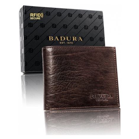 Badura tmavě hnědá peněženka elegantního stylu