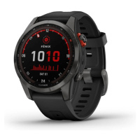 Garmin fenix 7S Solar Gray / Black Silicone Band