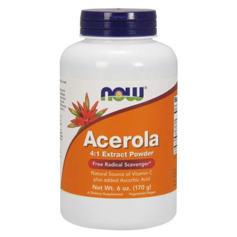 Now® Foods NOW Acerola prášek, přírodní vitamin C, 170 g (6 oz)