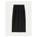 Černá dámská maxi sukně s příměsí lnu Marks & Spencer