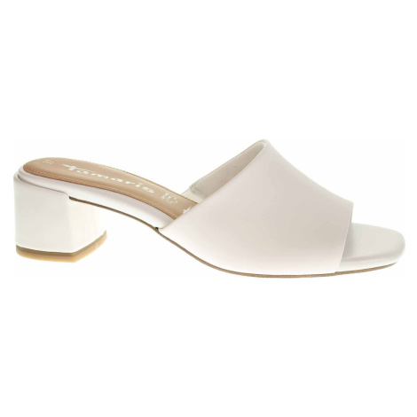 Tamaris Dámské pantofle 1-27204-28 white leather Bílá