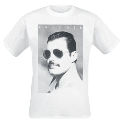 Queen Freddie Mercury - Sunglasses Tričko bílá | Modio.cz