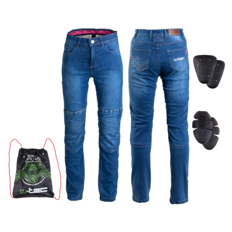 Dámské moto jeansy W-TEC GoralCE modrá