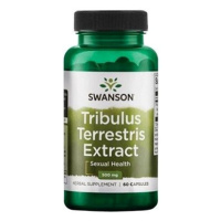 Swanson Tribulus Terrestris Extract, Kotvičník extrakt, 500 mg, 60 kapslí