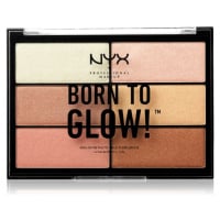 NYX Professional Makeup Born To Glow paletka rozjasňovačů odstín 01 6x4,8 g