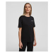 Pyžamové tričko karl lagerfeld unisex logo pyjama t-shirt černá