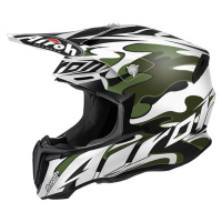 AIROH Twist Mimetic TWMI38 - off-road helma bílá/zelená