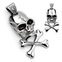Přívěsek pirátský symbol - lebka a kosti