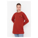 Trendyol Tile Embroidered Knitted Sweatshirt