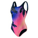 Dámské plavky speedo digital placement u-back blue flame/fluo