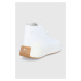 Boty adidas by Stella McCartney aSMC Treino Mid FY1176 bílá barva, na plochém podpatku