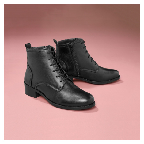 Blancheporte Kotníkové šněrovací boty černá