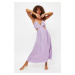 Trendyol Lilac Back Detailed Beach Dress
