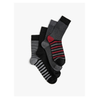 Koton Striped 4 Pack Socks Set, Multicolor