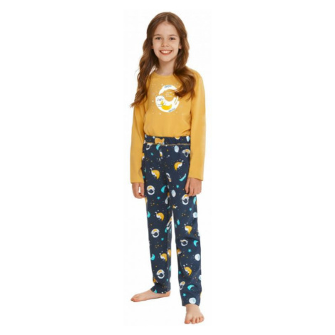 Dívčí pyžamo Taro 2615 Sarah žluté | žlutá