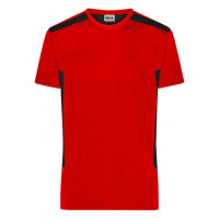 James&Nicholson Pánské pracovní tričko JN1824 Red