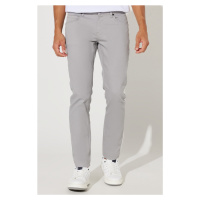 AC&Co / Altınyıldız Classics Men's Gray 360 Degree All Direction Stretch Slim Fit Slim Fit Diago